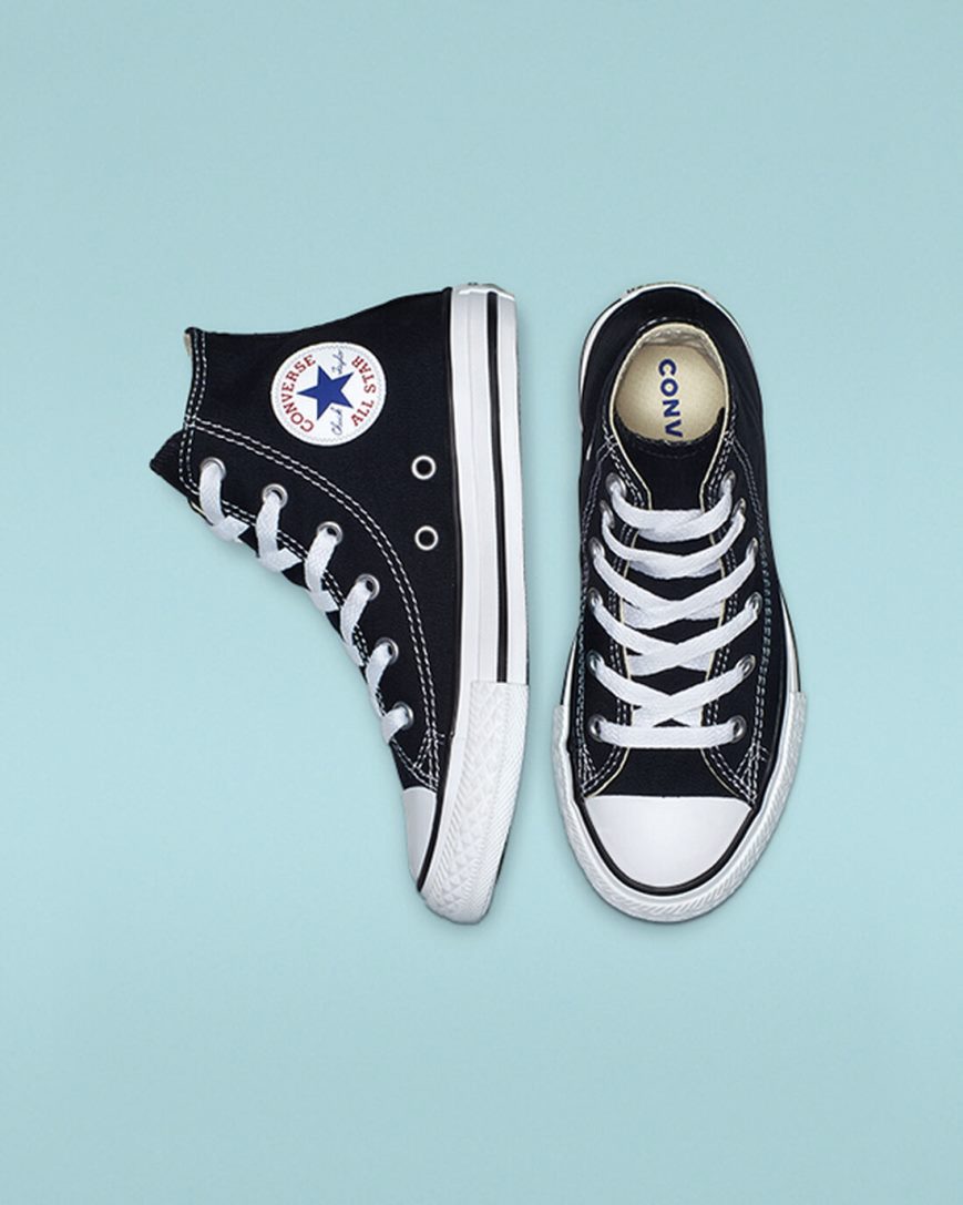 Boys' Converse Chuck Taylor All Star Classic High Top Shoes Black | AU 8EC16U